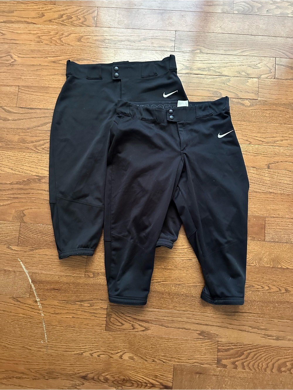 Lot of 2 Nike Softball Pants Women’s Medium Black Team Engineered Athletic